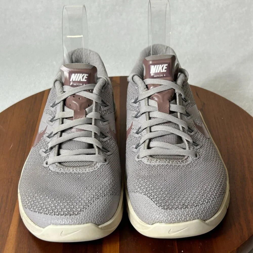 Nike Metcon Gray/Plum Mesh Running Athletic Training Sneakers Shoes Women 5 - Picture 2 of 9